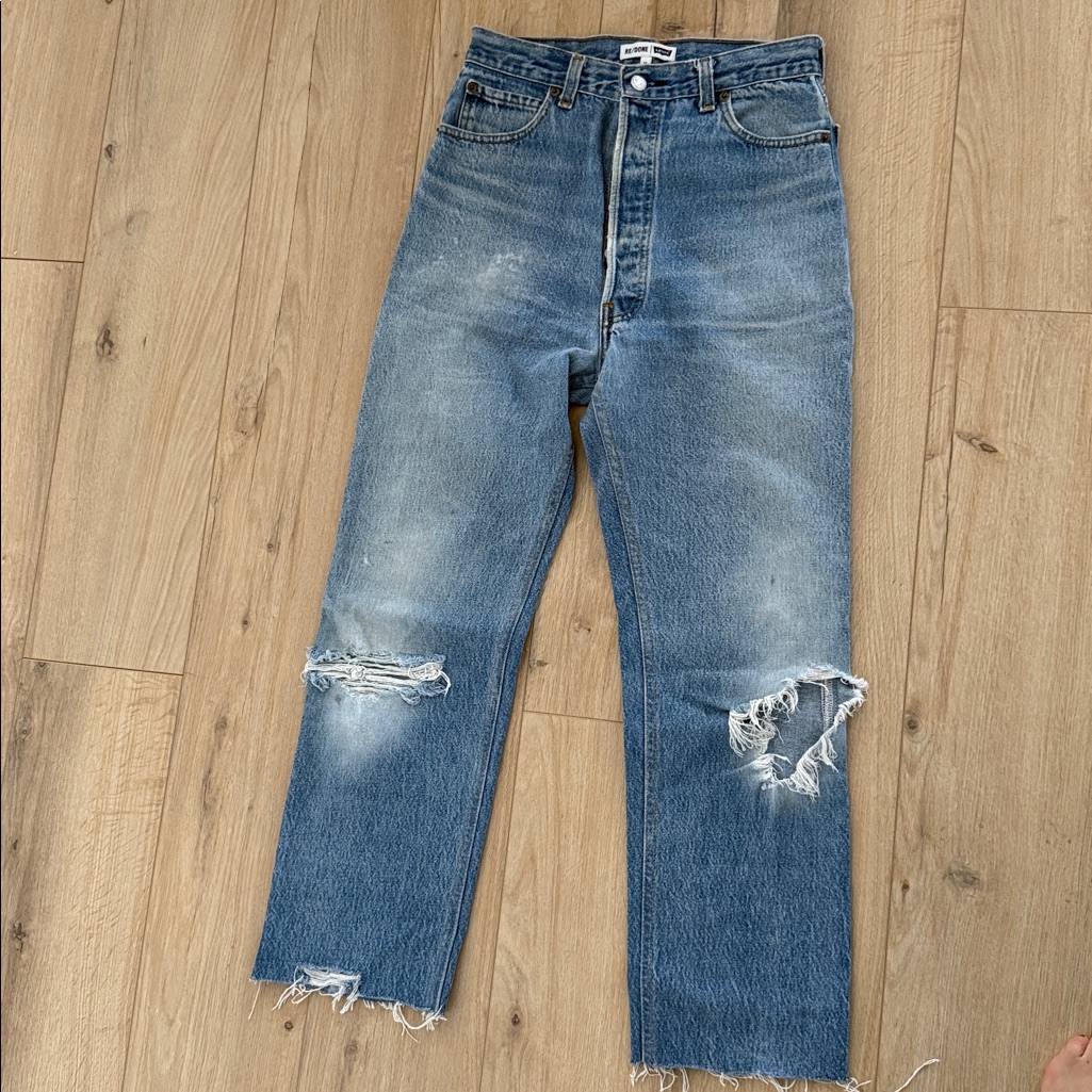 Re/Done Light Blue Denim Jeans
